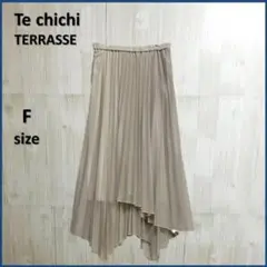 Te chichi TERRASSE イレヘムプリーツスカート F ベージュ ◆のサムネイル