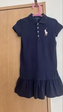 ラルフローレン✴︎ネイビー ポロシャツスタイル ワンピース 半袖　6歳