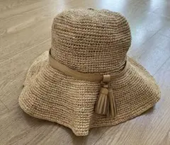 Y's Yohji Yamamoto ラフィアハット 中折れ帽 帽子 牛革