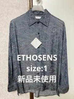 ETHOSENS/エトセンス　Wave pattern shirts/総柄シャツのサムネイル