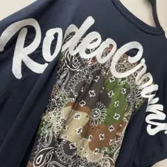 ロデオクラウンズ❣️ダボダボスウェット❣️ロゴ刺繍❣️半袖❣️