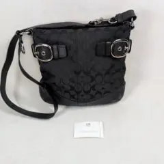 COACH コーチ シグネチャー ショルダーバッグ ブラック F17088