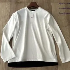 未使用品 訳有り コムサイズム ストレッチポンチ Ｔシャツ ホワイト Lサイズ