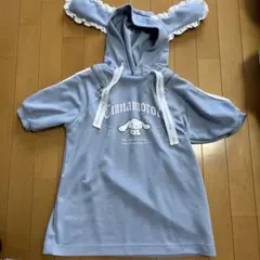 しまむら　シナモロール　変身パーカーワンピース　130cm サンリオ
