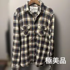 FREE CITY ネップ加工チェックボタンシャツ 極美品のサムネイル