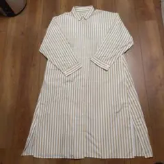 新品　未使用　LEPSIM　ストライプ 長袖シャツワンピース
