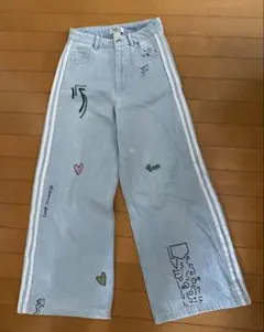 adidas x FIORUCCI】デニムトラックパンツ美品 - メルカリ