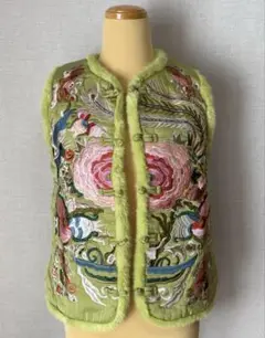 美しいレア刺繍ベスト