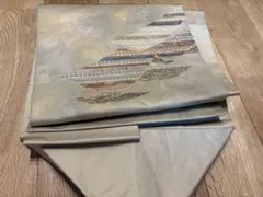 幾何学模様 名古屋帯 ゴールド
