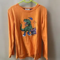 klädkåp 恐竜プリント 長袖カットソー 130