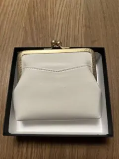 未使用 北欧暮らしの道具店 本革のがま口財布