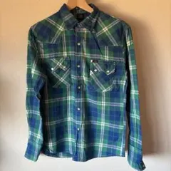Lee M チェック柄長袖シャツ