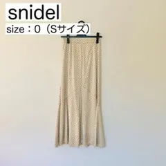 snidel スナイデル　ドットジャガードナロースカート