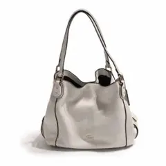 美品 COACH レザーショルダーバッグ 白