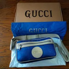 GUCCI オフザグリッド 限定色 ブルー ショルダー