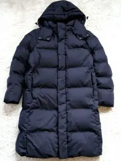 ユニクロ UNIQLO ダウンロングコート XL ネイビー