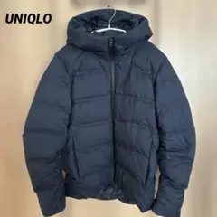 【UNIQLO】ユニクロ　シームレスダウンパーカ　ネイビー　S
