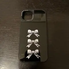 本日のみ値下げ　CASETiFY リボン柄ミラーiPhone14ケース