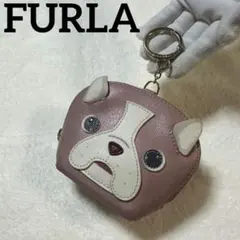 FURLA フルラ アレグラ フレンチブルドッグ ポーチ チャーム ピンク