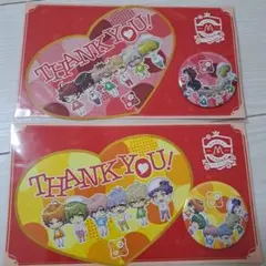 A3!春組＆夏組　キャンペーン限定メッセージカード　缶バッジ付セット