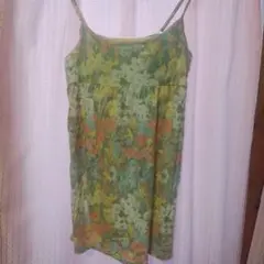 花柄カップ付きキャミソール Lサイズ