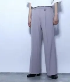 HARE Dワイドフレアパンツ パープル S