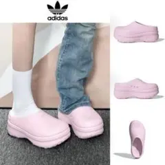 adidas ベビーピンク厚底サンダル