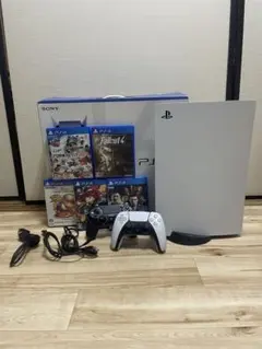 PS5 CFI-1000A01ソフト5本 コントローラー2個セット