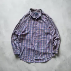 EMPORIO ARMANI 総柄長袖ワイシャツ ネイビー系/RW261 - メルカリ