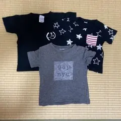 GAPその他モノトーンTシャツ3枚セット　90&100cm