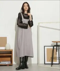 nano・universe　前後2wayベルトストラップワンピース