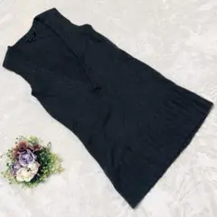 Theory セオリー 【2】 カシミヤ100% 深Vネックニットベスト カーキ