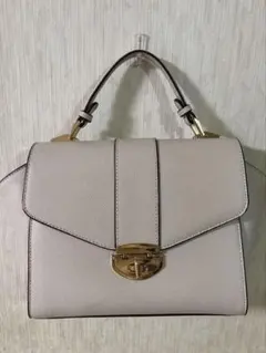 ハンドバッグ グレージュ ゴールド金具 - メルカリ