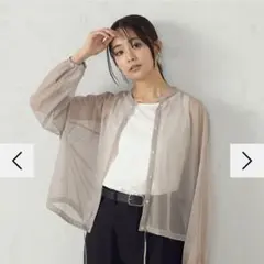 新品　コムサイズム　シアーブラウス タンクセットのサムネイル