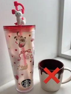 バレンタイン新品◾️Starbucks 2026 タンブラー 猫デザイン