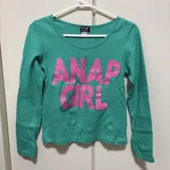 ANAP GIRL 長袖Tシャツ XS ターコイズ