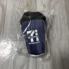 セブンイレブン ハッピーくじ B賞 セブンカフェぬいぐるみチャーム ブルー