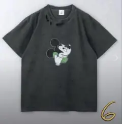 ともすけ様用 ミッキーマウス ダメージ加工 Tシャツ S size ROKU 6