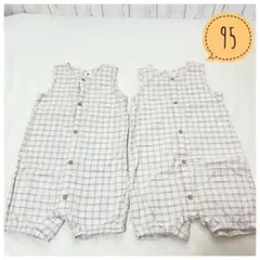 お値下げ【2点セット】H＆M サロペット 1y6m～2y 双子