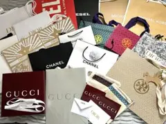 ハイブランドショップ袋+箱+巾着セット