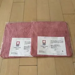 ECCオリジナル 今治タオル 大判ハンカチ 2枚セットピンク日本製のサムネイル