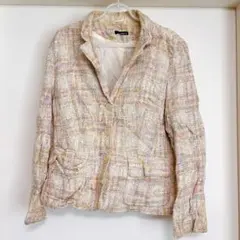 Jake*s 多色ツイードジャケット マルチカラー 海外古着 おしゃれ 入学式