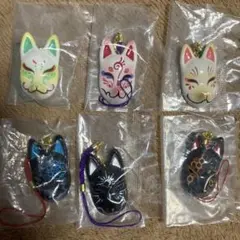 はんなりお面根付　ガチャ　狐面