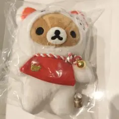 リラックマストア 京都 白狐 きつね 限定 リラックマ ぶらさげぬいぐるみのサムネイル