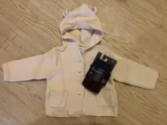 新品未使用　baby GAP フード付きカーディガン 12-18ヶ月