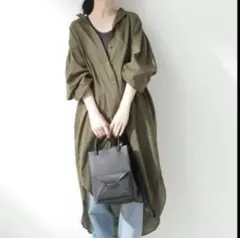 80ローン　エアリーシャツワンピース
