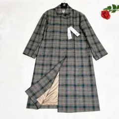 新品タグ付き✨　マッキントッシュ　現行　ステンカラー　コート　ウール　チェックのサムネイル