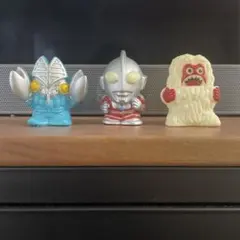 ウルトラマン バルタン星人 ウー 指人形 3体セット ソフビ フィギュア