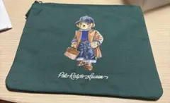 ポロラルフローレン　ポロベア　ポーチ　グリーン