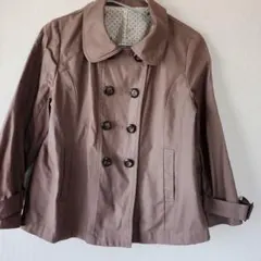 ブラウン ダブルブレスト トレンチコート